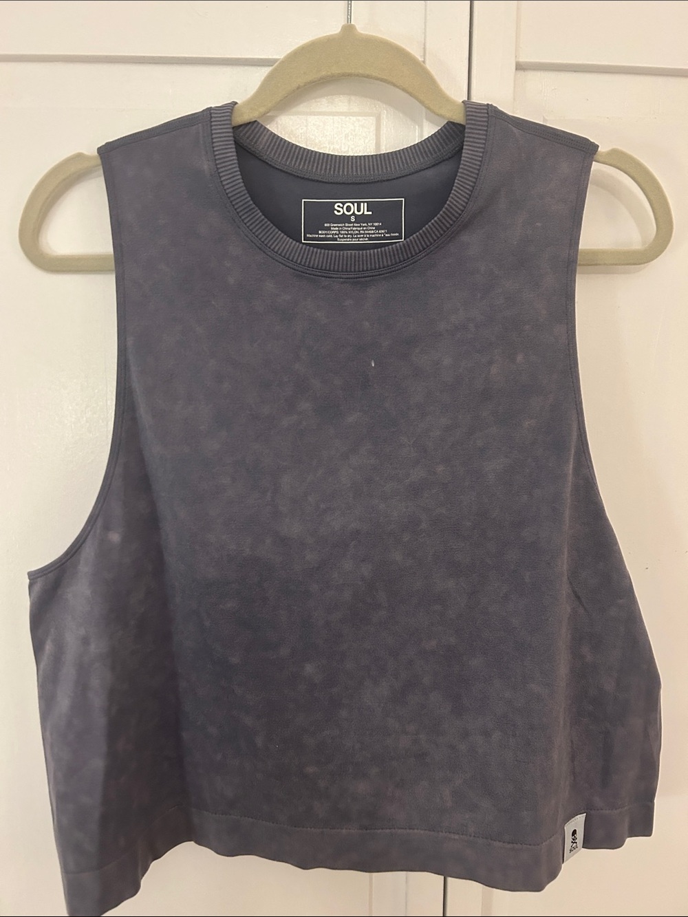SOUL Naturalizer Washed Charcoal Sleeveless Tank